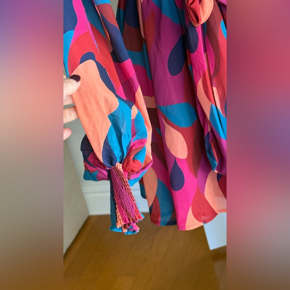 Vibrant Multicolor Women's Dress - Picture 4 of 8